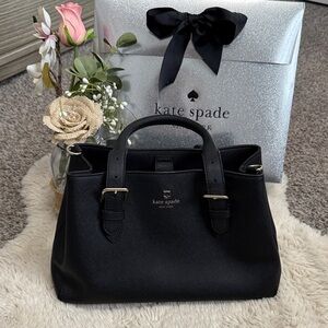 ✨ Kate Spade New York Black Pebbled Leather Satchel✨